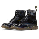 Черевики Dr. Martens 1460 Patent Leather Lace Up Boots Black З ХУТРОМ Чорний