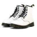 Черевики Dr. Martens 1460 Smooth Leather Lace Up Boots White З ХУТРОМ Білий