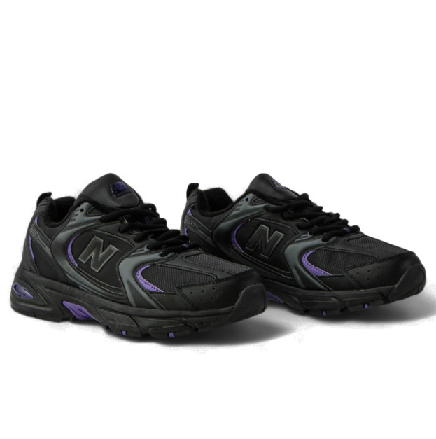 New Balance 530 Black Purple Winter З ХУТРОМ