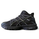 Кроссовки Asics Gel Kahana 8 High Black White Stripes С МЕХОМ Черный/белый