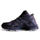 Кроссовки Asics Gel Kahana 8 High Black White С МЕХОМ Черный/белый