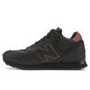 Кросівки New Balance 574 Black Brown З ХУТРОМ Чорний