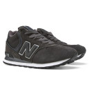 Кросівки New Balance 574 High Grey Black White З ХУТРОМ Чорний/сірий