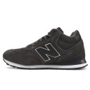 Кросівки New Balance 574 High Grey Black White З ХУТРОМ Чорний/сірий