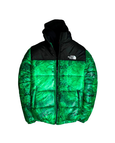 Верхній одяг Пуховик Унісекс The North Face 1996 Retro Nuptse Jacket Чорний/зелений