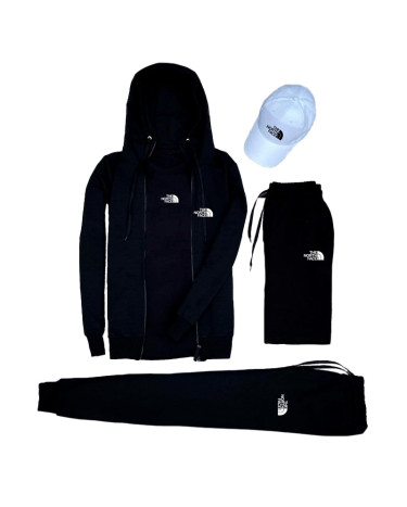 Спортивний одяг Унісекс Комплект 5in1 The North Face Чорний/білий