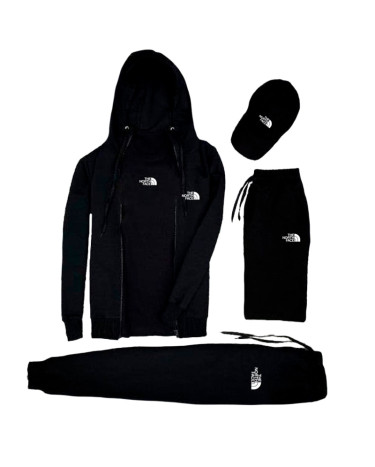 Спортивний одяг Унісекс Комплект 5in1 The North Face Чорний