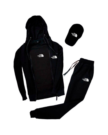 Спортивний одяг Унісекс Комплект 4in1 The North Face Чорний