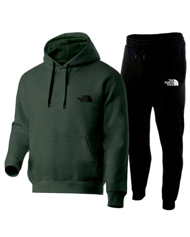 Спортивний одяг Унісекс Спортивний Костюм The North Face Чорний/зелений