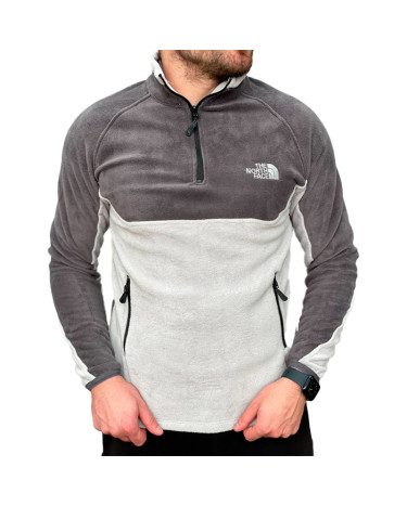 Кофти Унісекс Флісова Кофта The North Face Fleece Jacket Білий/сірий