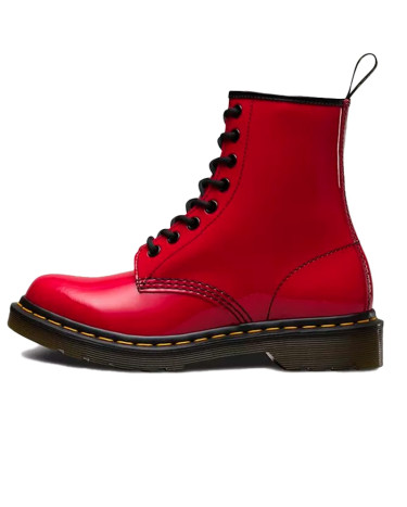 Boots Dr. Martens 1460 Patent Leather Lace Up Boots 11821606 Red