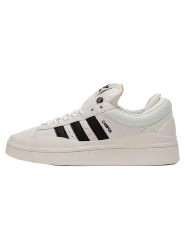 Кросівки Adidas Campus x Bad Bunny White Black Чорний/білий