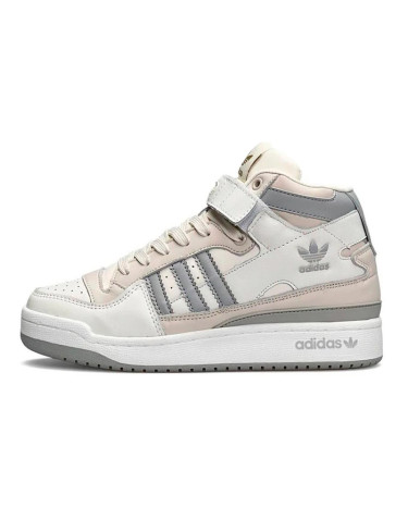 Кросівки Adidas Forum 84 Hight Cream Beige Pink Бежевий/сірий