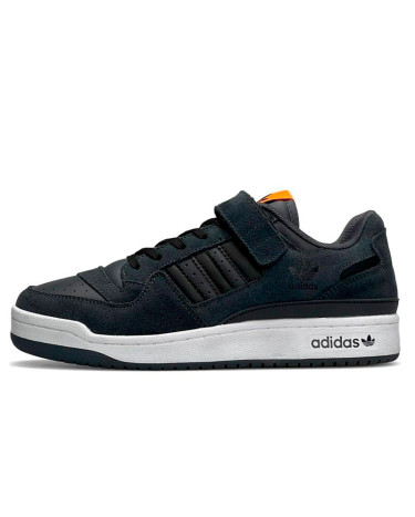 Кросівки Adidas Forum 84 Low Gray White Orange Чорний/сірий