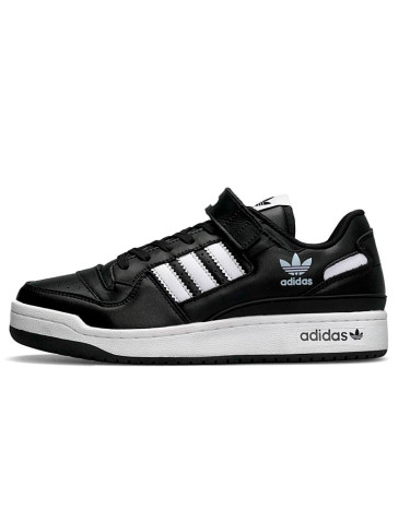 Кросівки Adidas Forum 84 Low All Black White Чорний/білий