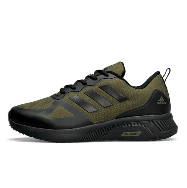 Adidas Cloudfoam Termo Army Green с Флисом