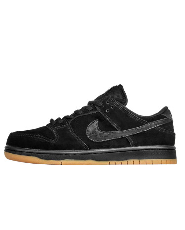 Кросівки Nike SB Dunk Low Black Snake Gum Winter С МЕХОМ Чорний