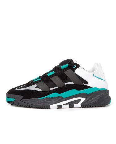 Кросівки Adidas Niteball Black Sub Green Winter С МЕХОМ Різнокольорові