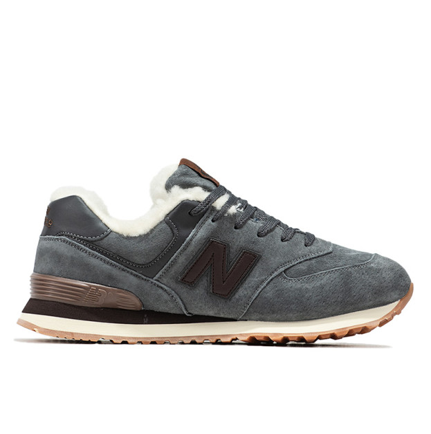 New Balance 574 Khaki Winter С МЕХОМ