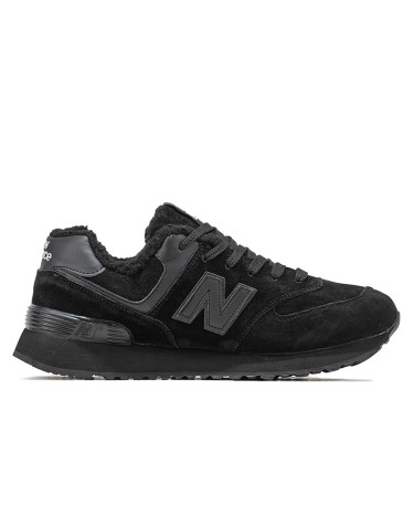 Sneakers New Balance 574 Black Winter С МЕХОМ Black