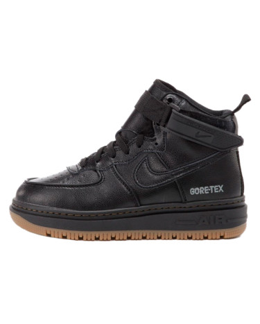 Кроссовки Nike Air Force 1 Mid Gore-Tex Winter Termo Black Gym С МЕХОМ Черный