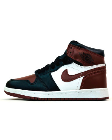 Sneakers Jordan 1 Retro High Burgundy Black Winter С МЕХОМ Burgundy