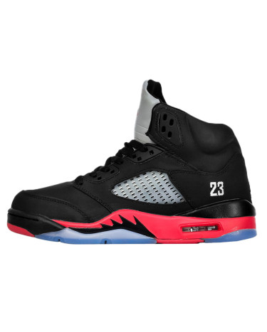 Кросівки Jordan 5 Retro Top 3 Winter З ХУТРОМ Чорний/червоний
