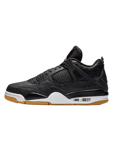 Sneakers Jordan 4 Laser Black Gum Winter С МЕХОМ Black/white