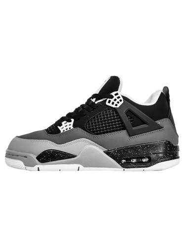 Sneakers Jordan 4 Retro Black Grey White Winter С МЕХОМ Black/gray