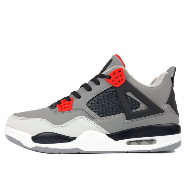 Jordan 4 Retro Grey Red Termo Winter С ФЛИСОМ