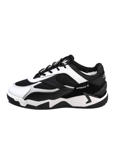 Кросівки Adidas Niteball 2.0 White Black Winter С МЕХОМ Чорний/білий
