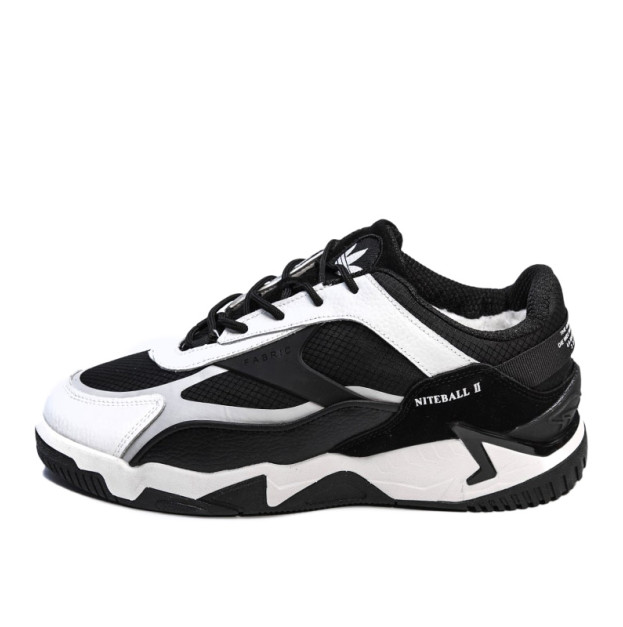 Adidas Niteball 2.0 White Black Winter С МЕХОМ