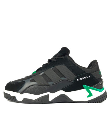 Sneakers Adidas Niteball 2.0 Black Green Winter С МЕХОМ Black/green