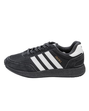 Кросівки Adidas Iniki Dark Grey З ФЛІСОМ Білий/сірий