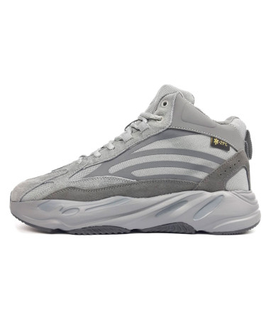 Кросівки Adidas Yeezy Boost 700 High Grey Winter С МЕХОМ Сірий