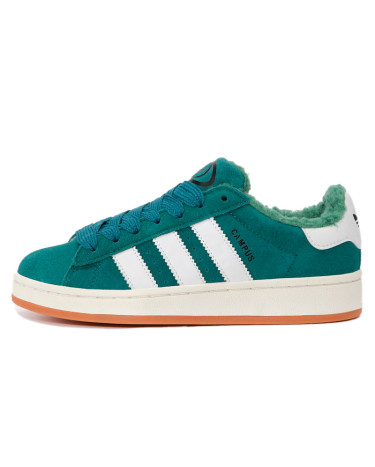 Кросівки Adidas Campus Green White Winter С МЕХОМ Зелений