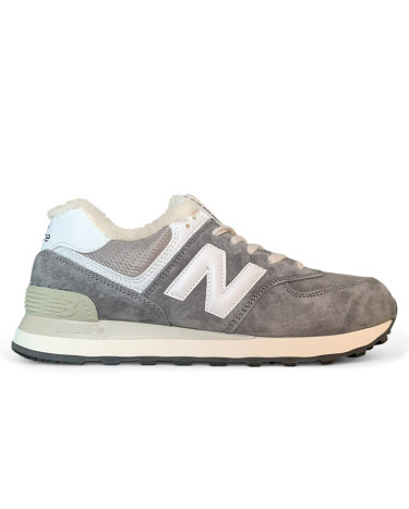 Sneakers New Balance 574 Grey White Winter С МЕХОМ Grey