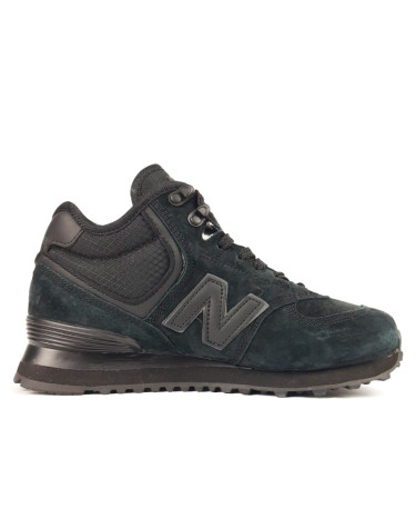 Sneakers New Balance 574 All Black Suede Winter С МЕХОМ Black