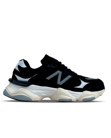 Кросівки New Balance 9060 Black White Winter С МЕХОМ Чорний/білий