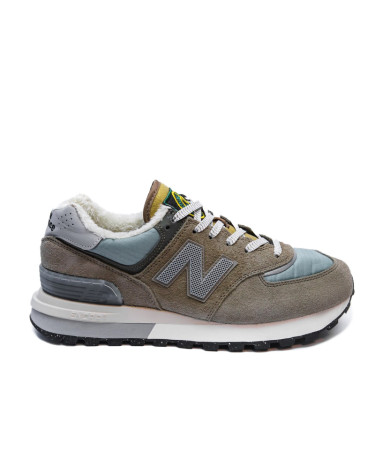 Кросівки New Balance x Stone Island 574 Legacy Steel Blue Winter С МЕХОМ Різнокольорові