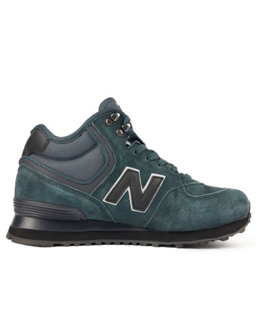 Кросівки New Balance 574 Grey Suede Winter С МЕХОМ Сірий