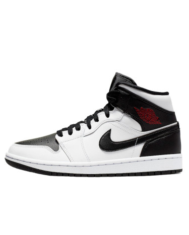 Кросівки Jordan Retro 1 Mid White Black BQ6472-101 Чорний/білий