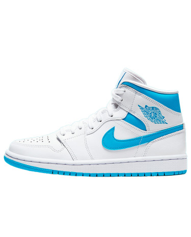 Sneakers Jordan 1 Mid UNC BQ6472-114 White/blue