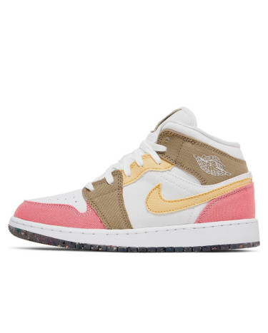 Sneakers Jordan 1 Mid Pastel Grind DJ0338-100 Multicolored