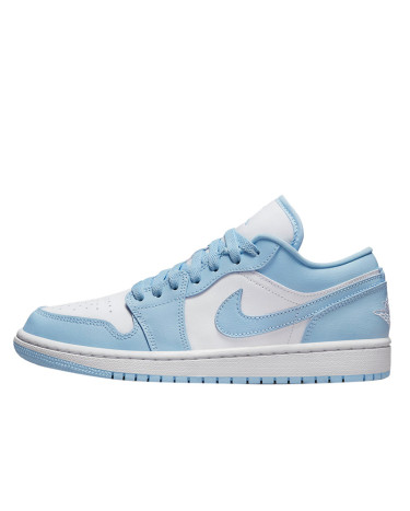 Кросівки Jordan 1 Low White Aluminum DC0774-141 Блакитний