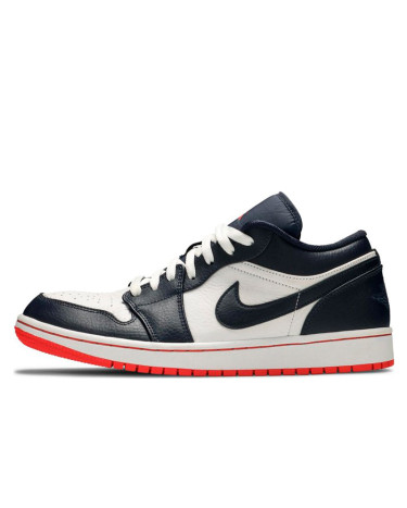 Sneakers Jordan 1 Retro Low Obsidian Ember 553558-481 Black/white