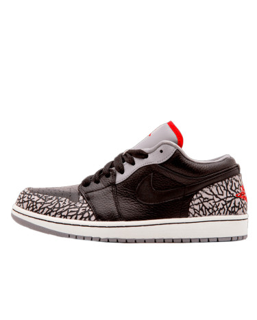 Кросівки Jordan 1 Low Phat Cement Grey 350571-061 Чорний/сірий