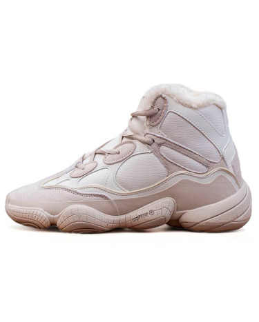Кросівки Adidas Yeezy Boost 500 High Beige Winter С МЕХОМ Бежевий