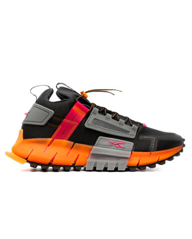 Кросівки Reebok Zig Kinetica Edge Black Grey Orange FU8182 Чорний, Помаранчевий