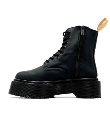 Boots Dr. Martens Jadon Smooth Leather Platform Boots Triple Black Zip С МЕХОМ Black